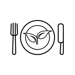 Vegan Food icon template