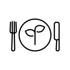 Vegan Food icon template