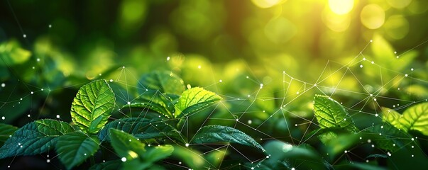 Green Leaves and a Network of Light