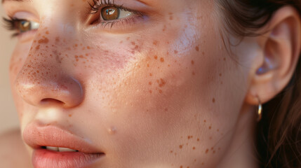 Fototapeta premium Kojic Acid Skincare Solution: Lightening Acne Scars for Radiant Complexion