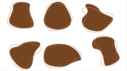 Brown organic shape 
