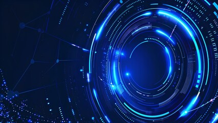 Abstract digital blue background