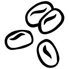 Coffee Beans handdrawn doodle