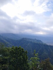 Bali Island : clouds over the mountains