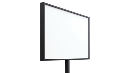 Fototapeta premium Blank billboard mockup on transparent background