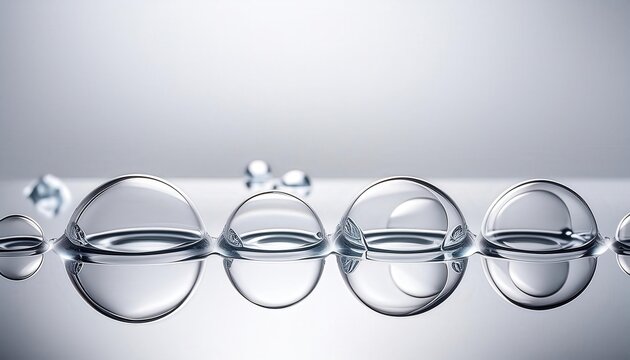 Microscopic water particles suspended in the air, water droplets form clouds and fog. They vary in size and can combine to create larger drops, eventually falling as rain.
