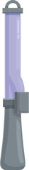 Modern hair straightener is making hair wavy and straight in a modern hairdressing salon