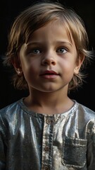 Childhood Innocence: Photorealistic Portrait of a Child