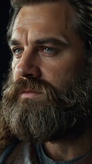 Rugged Character: Man with Beard Portrait (8K)