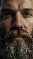 Rugged Character: Man with Beard Portrait (8K)
