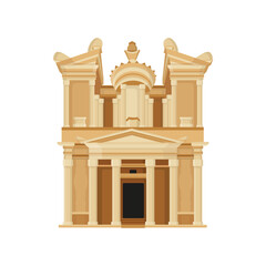 petra jordan illustration isolated on white