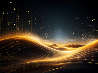  Digital background ideal for technological operations, neural networks, AI, data transmission and encryption, digital archives, audio and visual representations, scientific research 