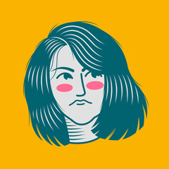 Character design avatar flat minimalist 89