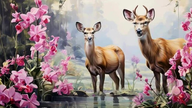 white deer