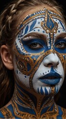 Artful Expression: Face Paint Portrait