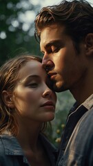 Photorealistic Portrait of a Loving Couple