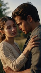 Photorealistic Portrait of a Loving Couple