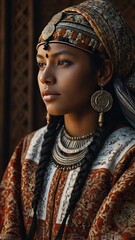 Photorealistic Portrait in Traditional Clothing