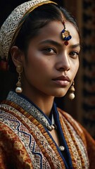 Photorealistic Portrait in Traditional Clothing