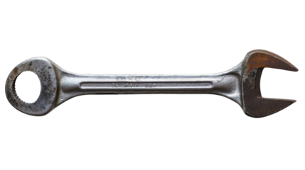 Wrench on transparent background