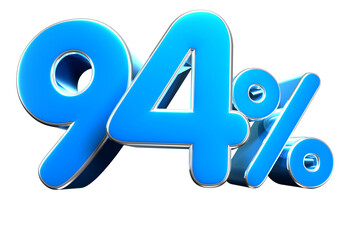Special Offer light blue 94 Percent Discount Tag. Advertising signs. Product design. Product sales.