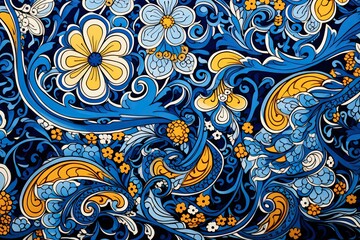 pattern, seamless, floral, vector, paisley, wallpaper, design, flower, ornament, 