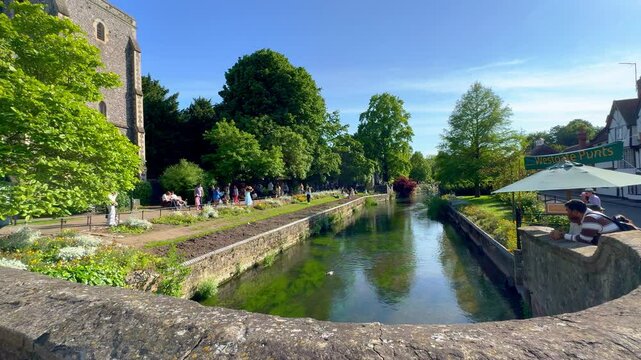 Westgate Gardens and Riverside walk in Canterbury is a great place to relax - travel photography in United Kingdom