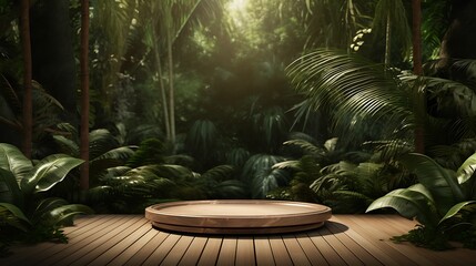Fototapeta premium interior of a tropical garden