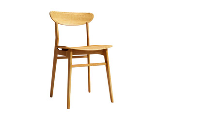  Wooden chair on transparent background