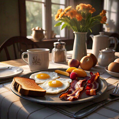 Breakfast on the table