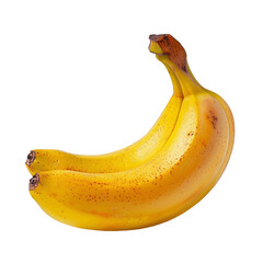 Fresh Ripe Bananas Isolated on Transparent Background
