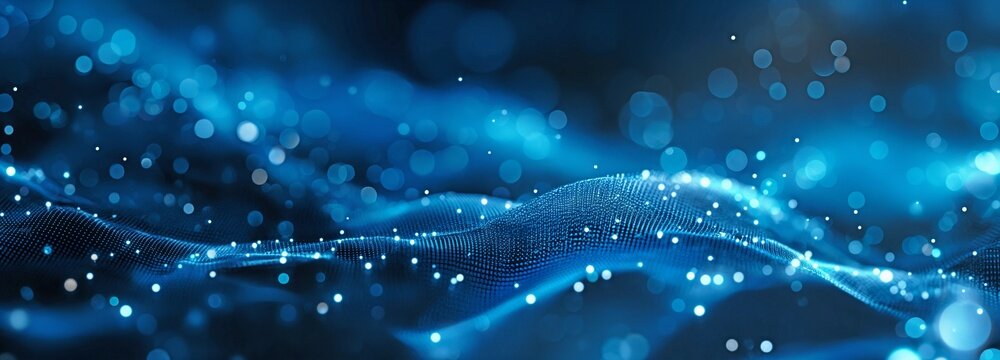 an abstract idea for a straightforward, tech-inspired banner tech and HR-themed LinkedIn banner