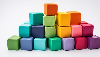 Obraz premium cubes isolated on white