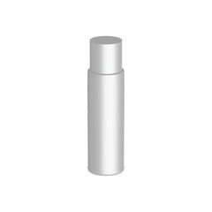 bottle shape with cap isolated on white