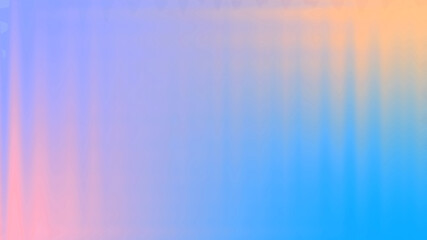 Abstract colorful background with hazy lighting beam effect in blue, pink, purple and orange soft gradient