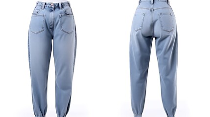 blue jeans isolated on white
