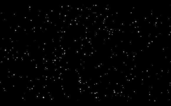 Moving stars on black background,
Sparkling stars effect animated background, 
sparkle stars silver background christmas holiday
Star twinkling, blinking light effect on transparent background