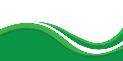 Modern green banner background. Graphic design banner pattern background template with dynamic wave shapes. vektor