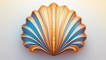 Seashell isolated on white background