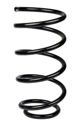 Black Coil Spring Isolated On White Background