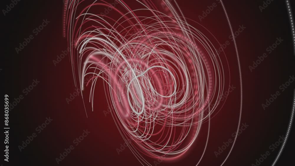 Poster powerful video animation with stripe wave object in slow motion, 4096x2304 loop 4k