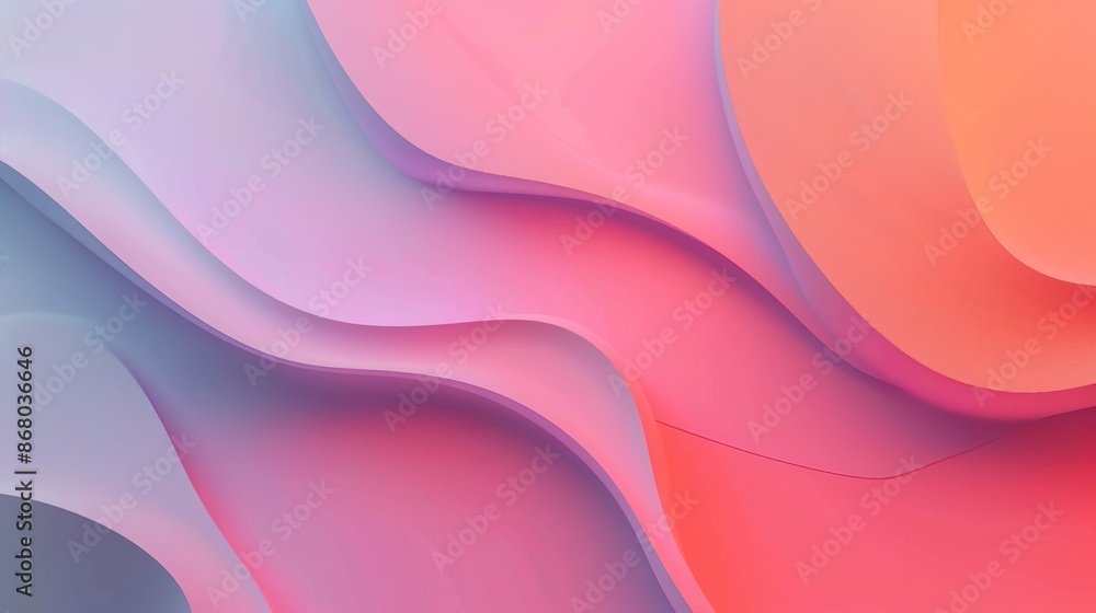 Poster abstract cool-toned gradient background design with minimalist aesthetic and copy space