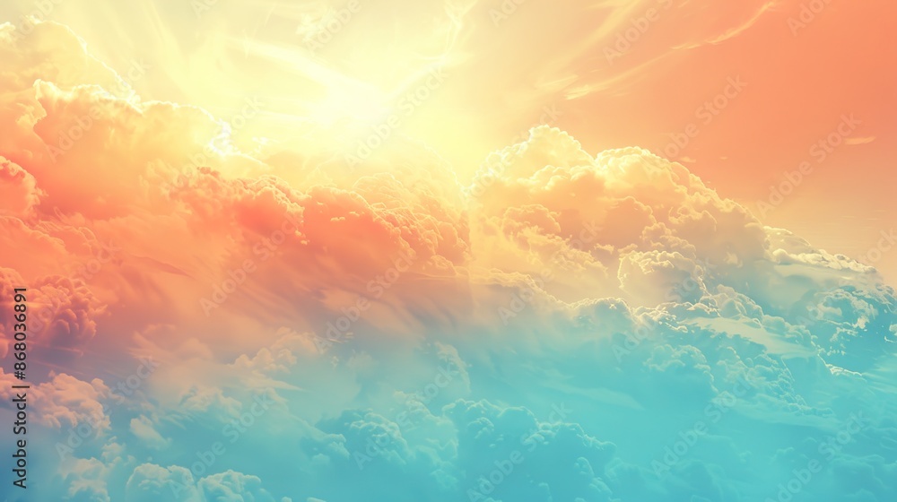 Poster gradient background with a soft, calming effect and plenty of room for writing