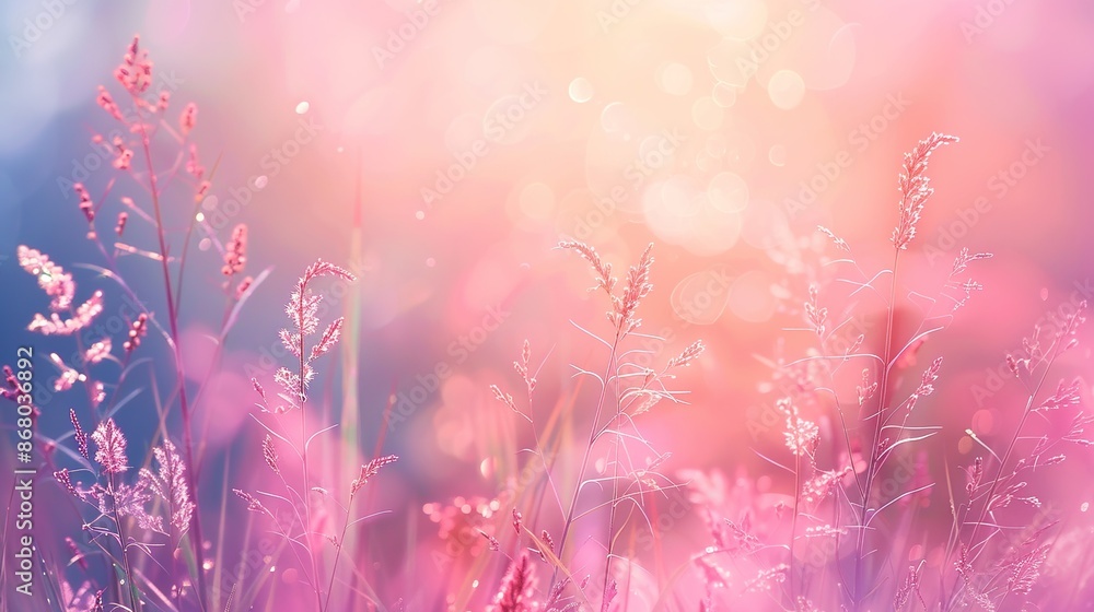 Poster serene gradient background with ample copy space for writing inspiration