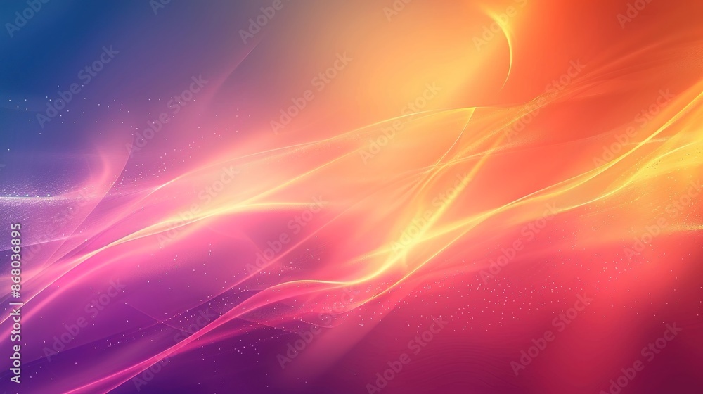Poster vibrant gradient hues for dynamic background design with copy space