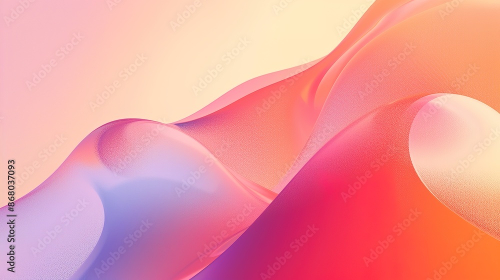 Poster tranquil gradient background with copy space for promotional text