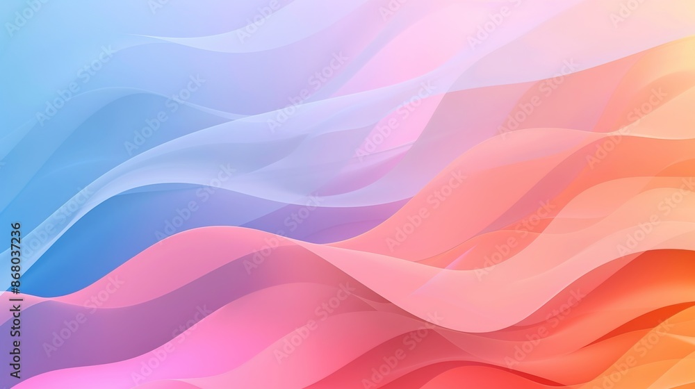 Poster gentle gradient transitions suitable for modern design with space for text