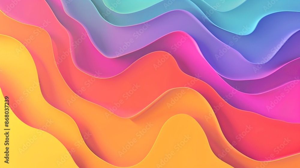 Poster serene gradient transitions for modern designs with copy space