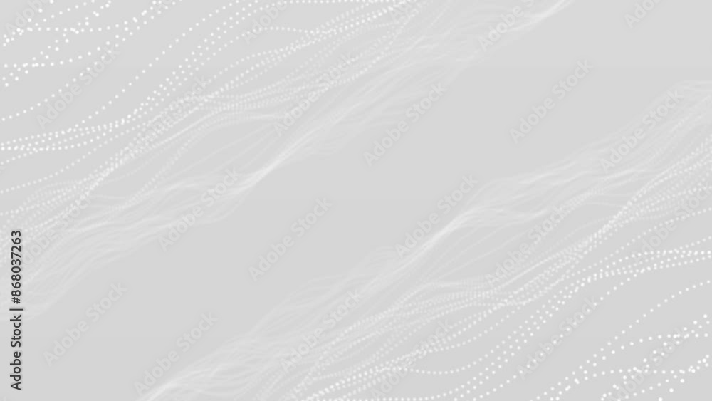 Aufkleber clean white digital artificial intelligence sci fi futuristic cyberspace background. particle data n