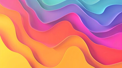 Fototapeta premium Serene Gradient Transitions for Modern Designs with Copy Space